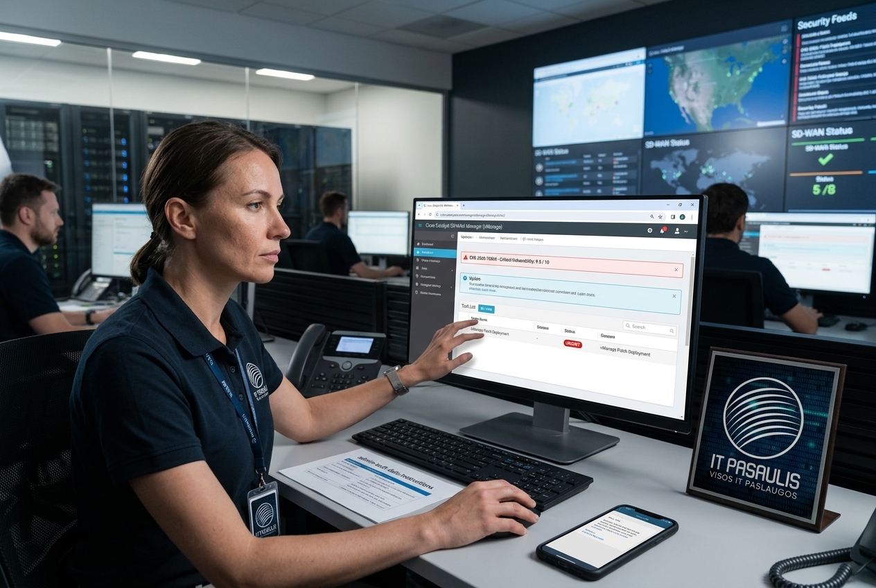 Aktyviai išnaudojama kritinė „Cisco Catalyst SD-WAN Manager“ spraga: autentifikaciją galima apeiti nuotoliniu būdu