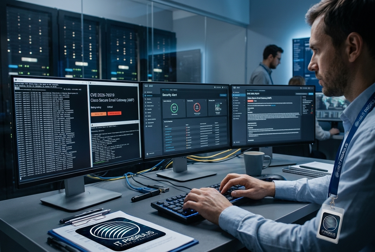 Aktyviai išnaudojama kritinė „Cisco Secure Email Gateway“ spraga: organizacijoms būtina skubiai atnaujinti sistemas